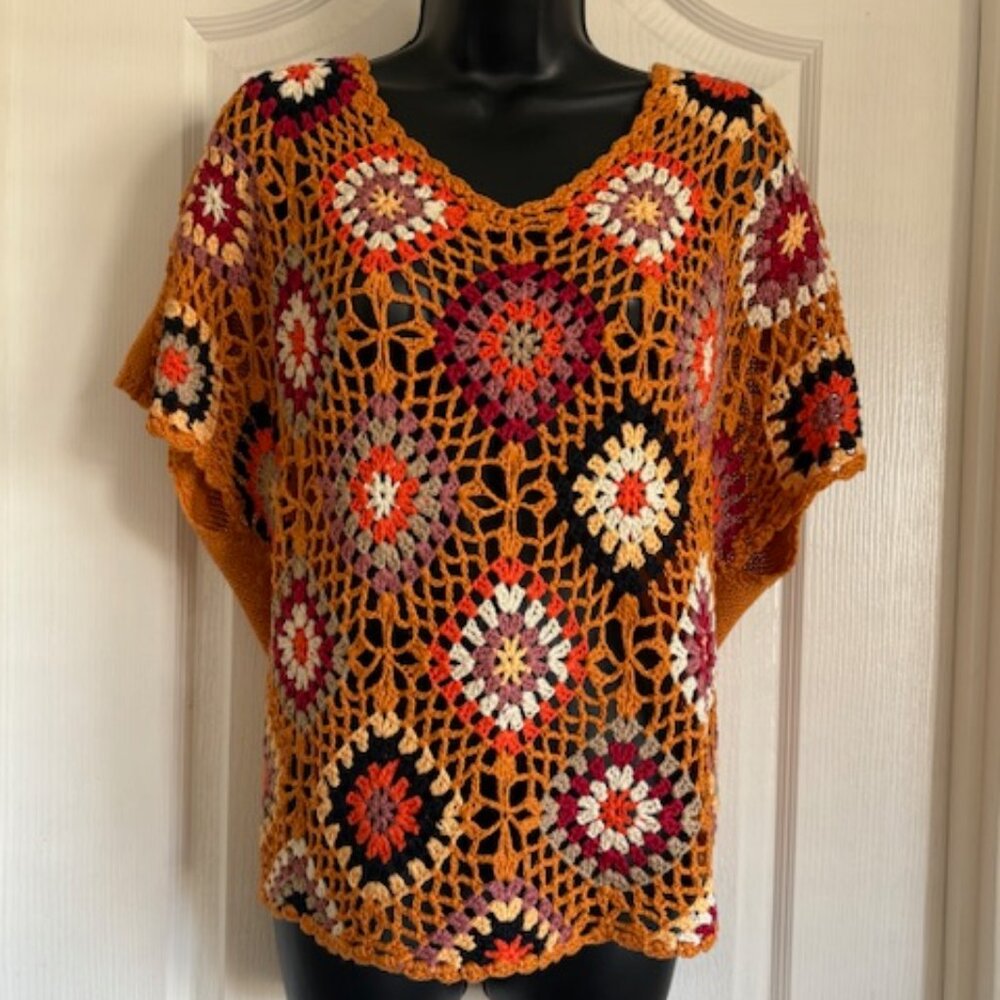 Rain + Rose Crochet Sweater - Never Worn